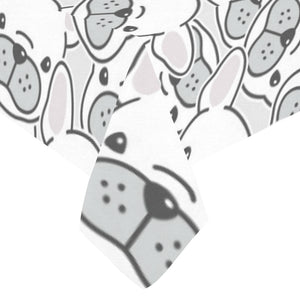 Cute french bulldog head pattern Tablecloth