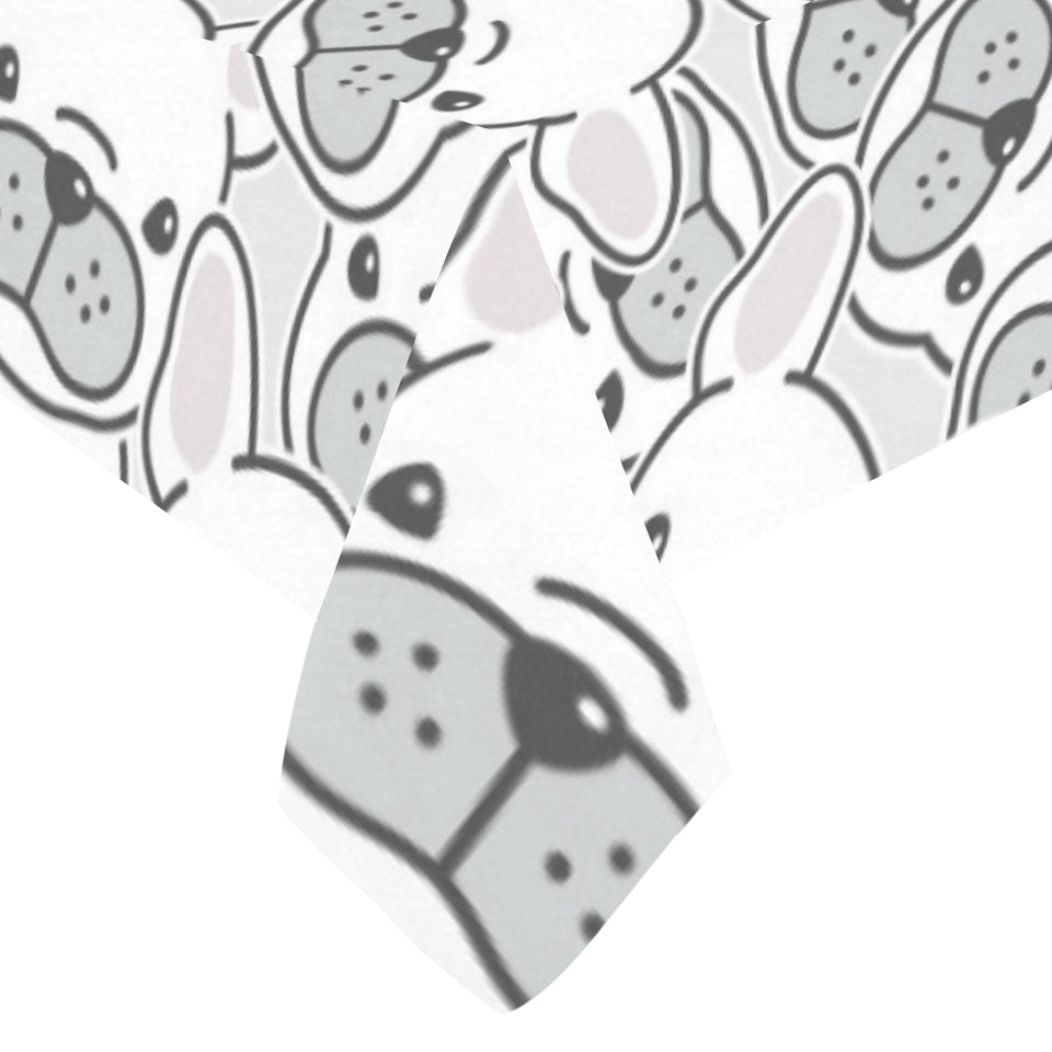 Cute french bulldog head pattern Tablecloth