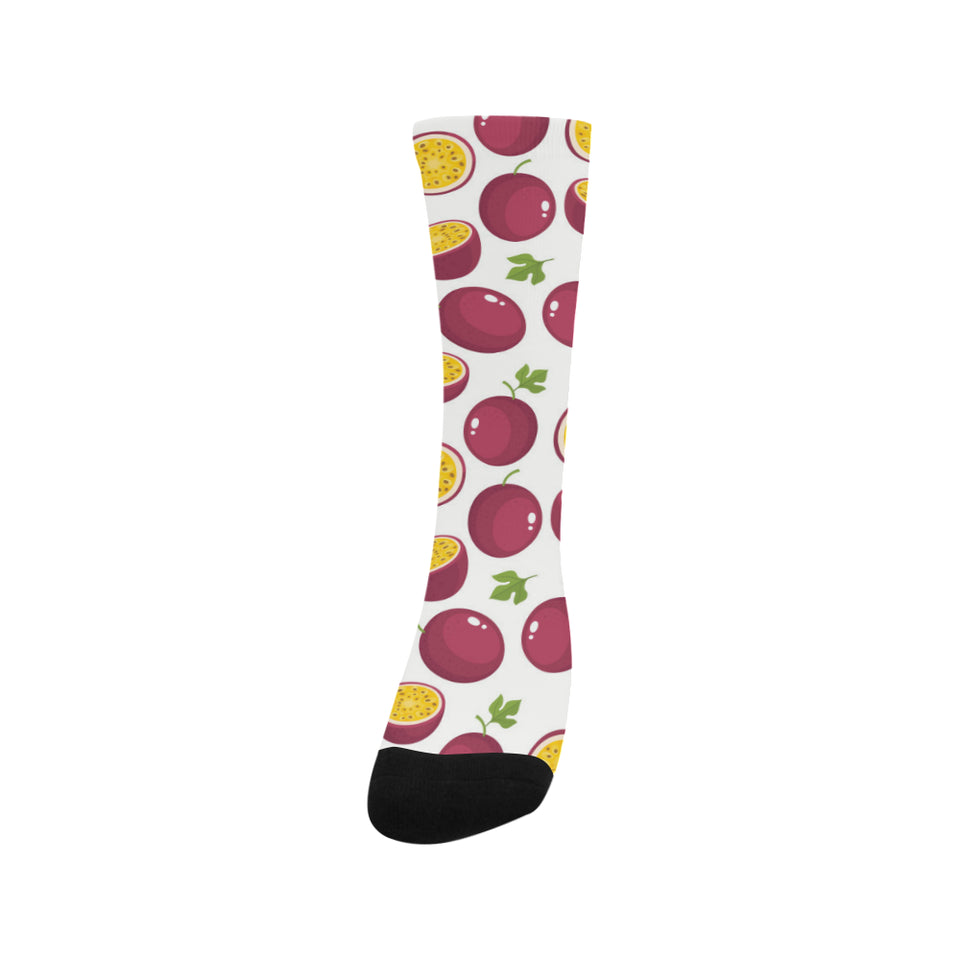 Passion fruit design pattern Crew Socks