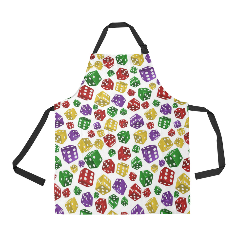 Dice Pattern Print Design 03 All Over Print Adjustable Apron