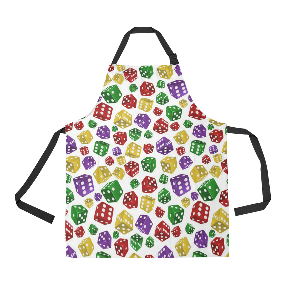 Dice Pattern Print Design 03 All Over Print Adjustable Apron