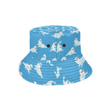 Cute sea lion seal pattern background Unisex Bucket Hat