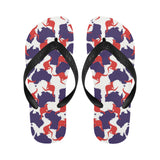 Kangaroo Australian pattern Unisex Flip Flops