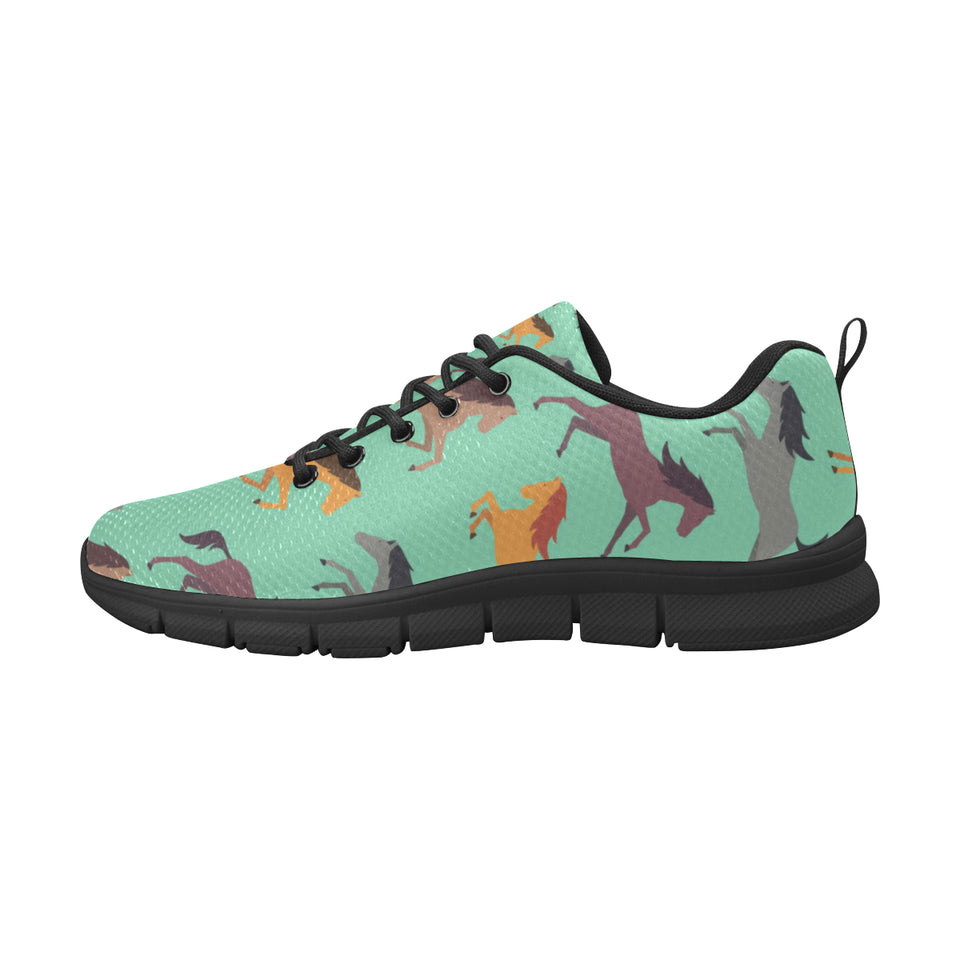 Colorful horses pattern Women's Sneaker Shoes