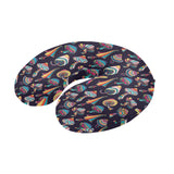 Colorful mushroom pattern U-Shaped Travel Neck Pillow