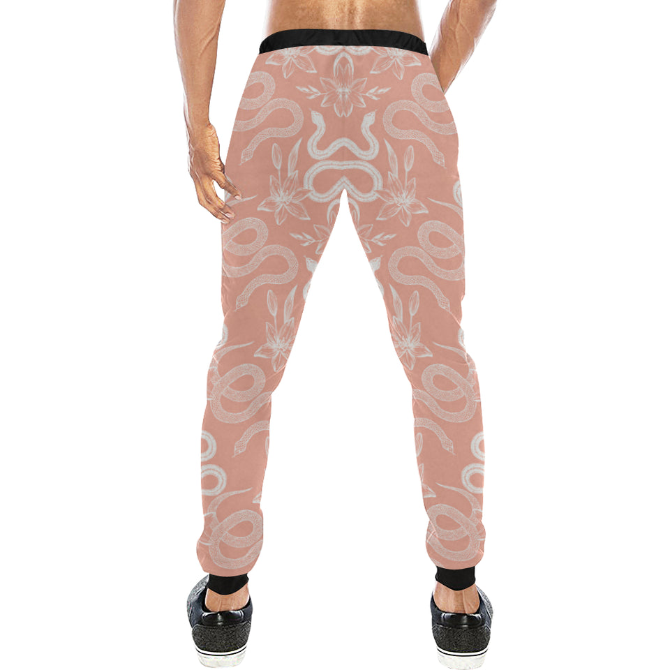 Snake lilies flower pattern Unisex Casual Sweatpants