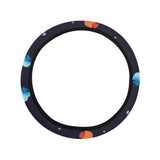 Watercolor colorful seahorse pattern Car Steering Wheel Cover