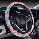 3D sakura cherry blossom pattern Car Steering Wheel Cover