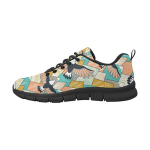 Eagle Pattern Print Design 02 Men's Breathable Sneakers ( Model 055)