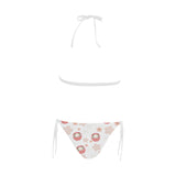 Daruma japanese wooden doll cherry blossom flower Sexy Bikinis Two-Piece Swimsuits