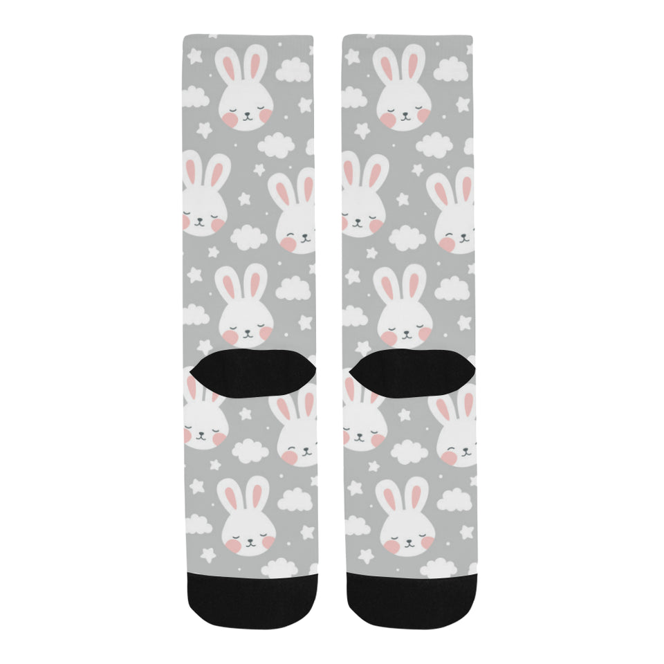 Rabbit cloud Pattern Crew Socks