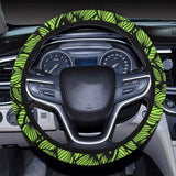 Green hop pattern Car Steering Wheel Cover