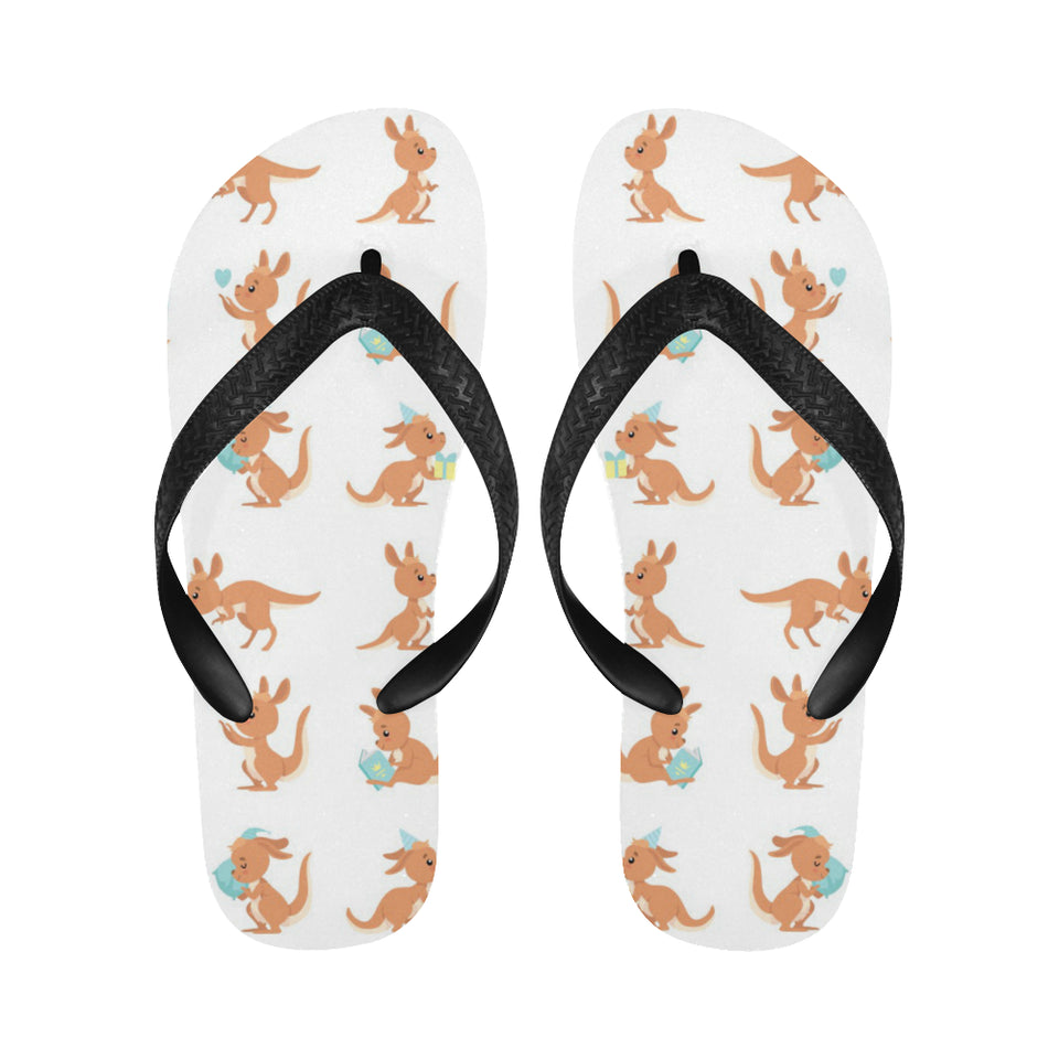 Cute Kangaroo pattern Unisex Flip Flops