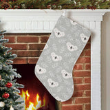 Cute koala leaves pattern Christmas Stocking