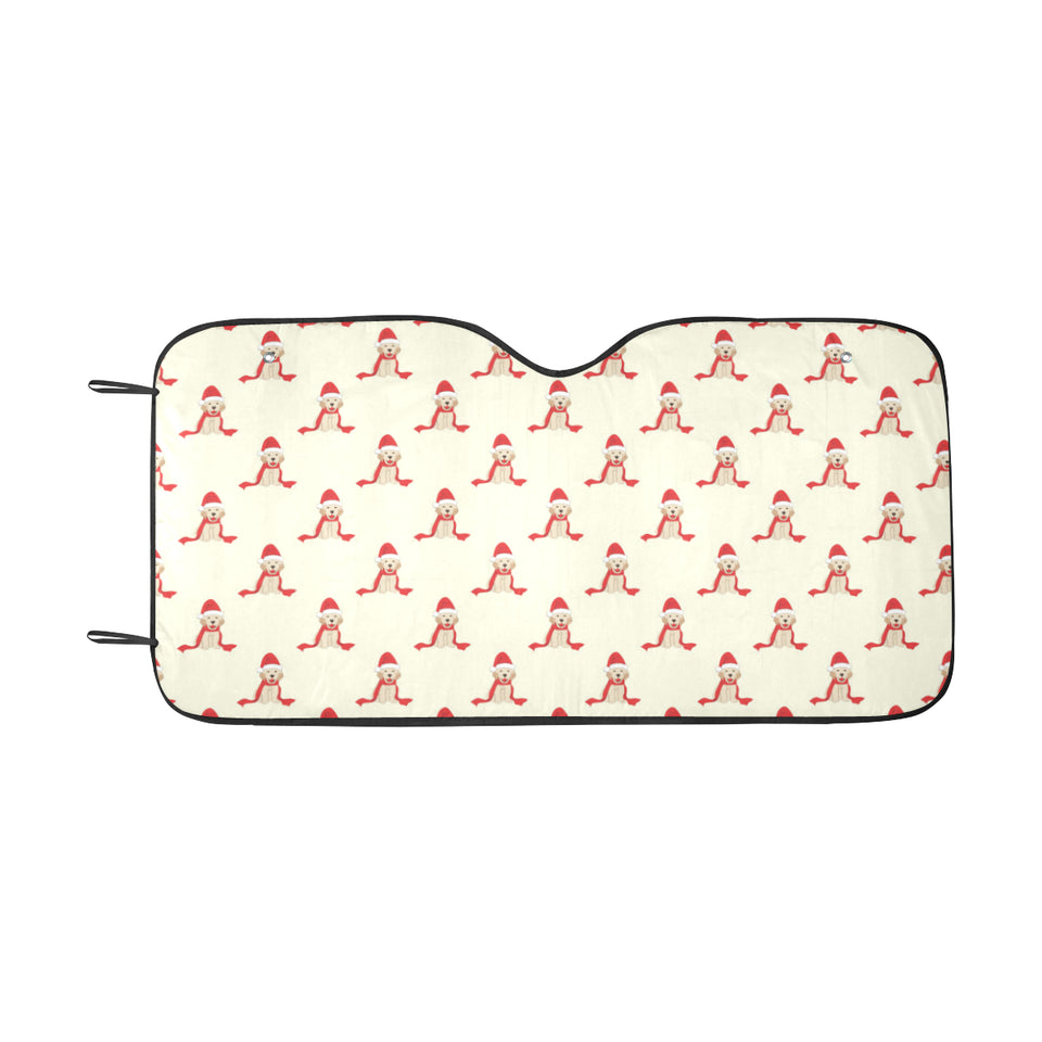 Golden Retriever Pattern Print Design 01 Car Sun Shade