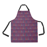 Eiffel Tower Pattern Print Design 05 All Over Print Adjustable Apron