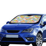 Chemistry Periodic Table Pattern Print Design 01 Car Sun Shade
