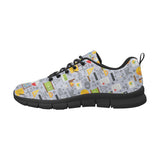 Math Pattern Print Design 04 Women's Sneaker Shoes