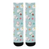 Cute snowman snowflake pattern Crew Socks