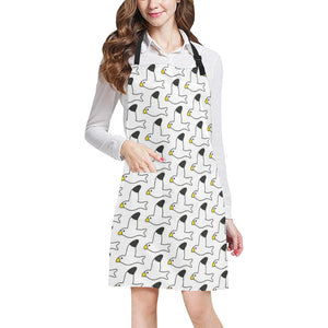 Seagull Pattern Print Design 05 All Over Print Adjustable Apron