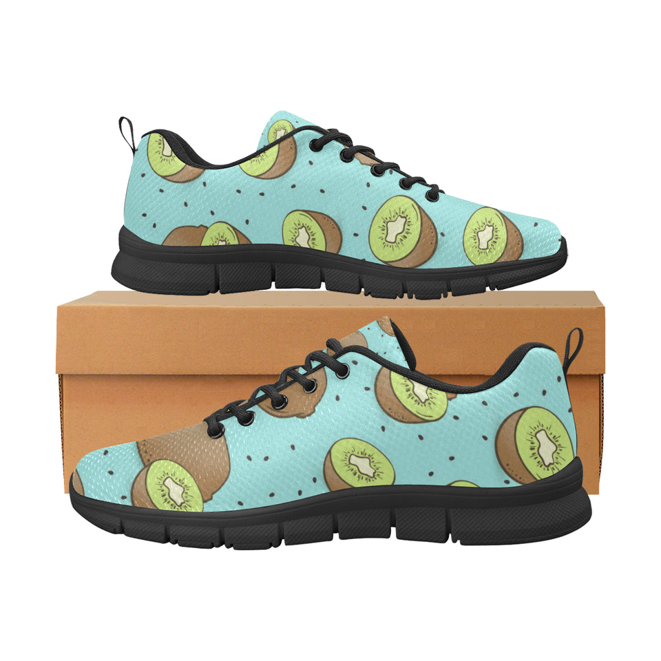 Kiwi blue background Women's Sneaker Shoes