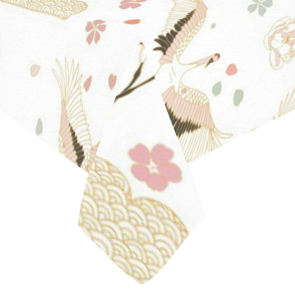 Beautiful Japanese cranes pattern Tablecloth