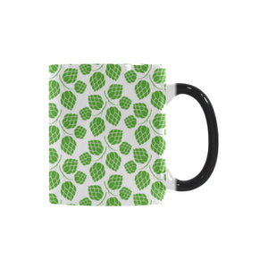 Hop pattern background Morphing Mug Heat Changing Mug