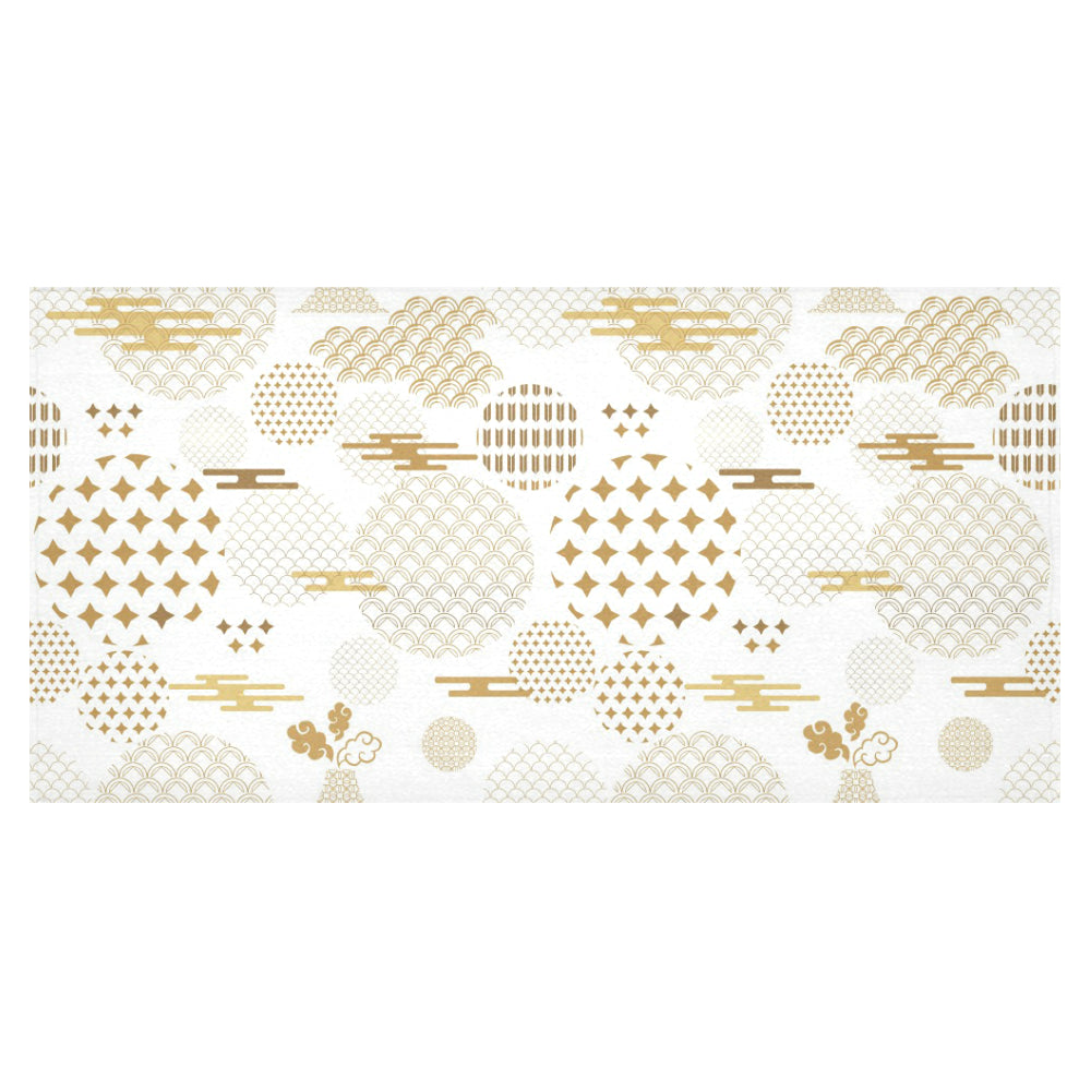 Beautiful gold japanese pattern Tablecloth