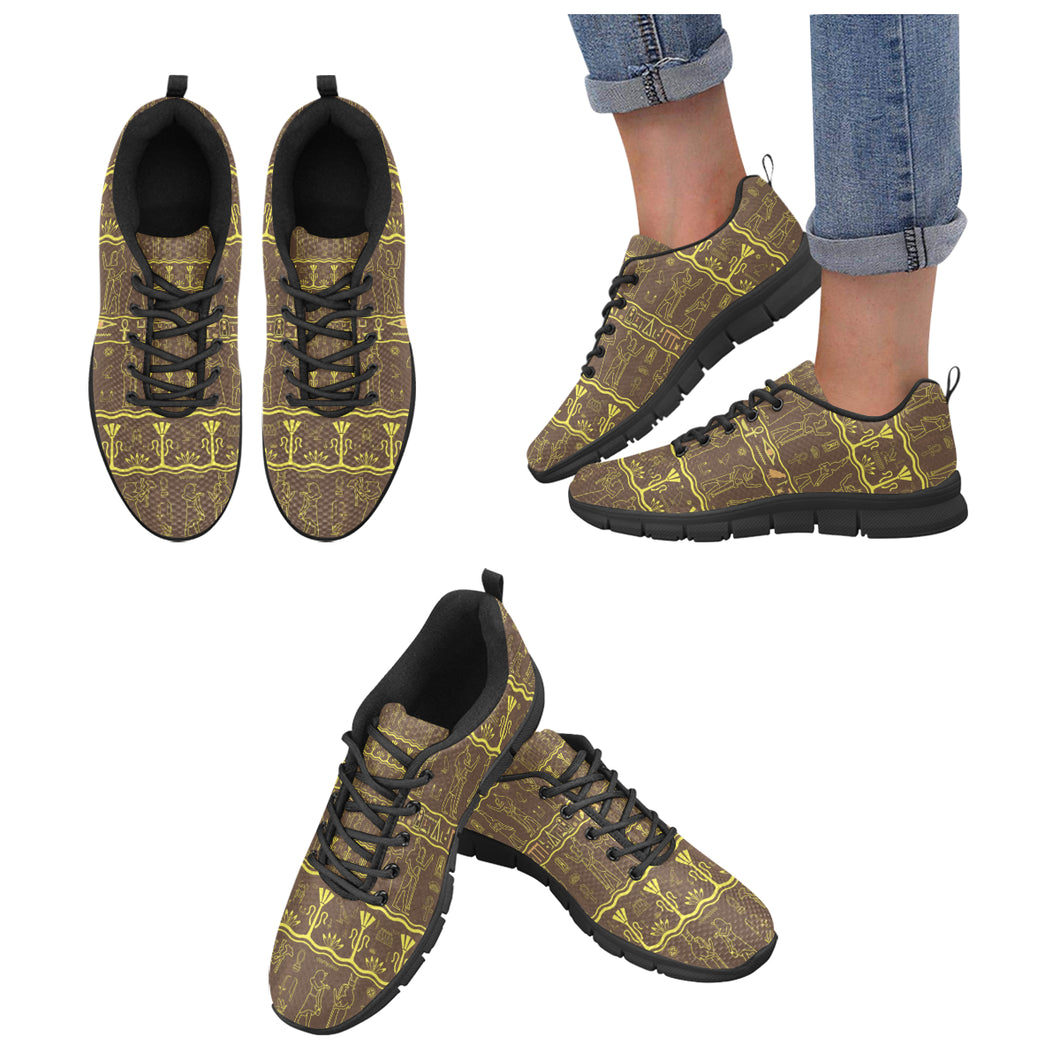 Egypt Hieroglyphics Pattern Print Design 03 Women's Sneaker Shoes