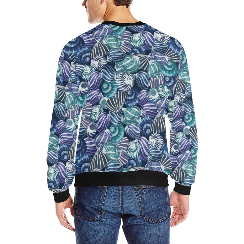 Shell design pattern Men's Crew Neck Sweatshirt