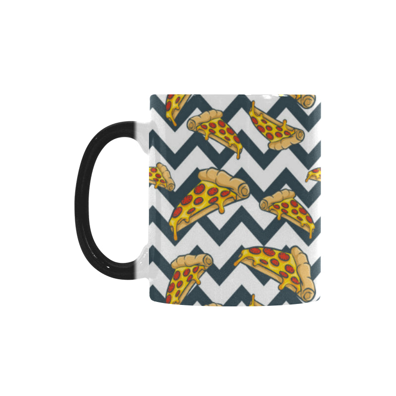 Pizza design pattern Morphing Mug Heat Changing Mug