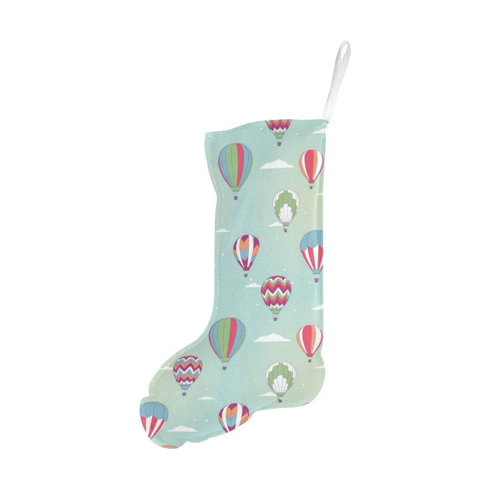 Hot Air Balloon design Pattern Christmas Stocking