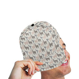 Llama Alpaca pattern All Over Print Snapback Cap