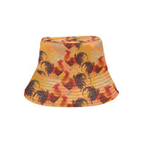red rooster chicken cock pattern Unisex Bucket Hat