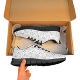 Bull Terrier Pattern Print Design 02 Men's Breathable Sneakers ( Model 055)