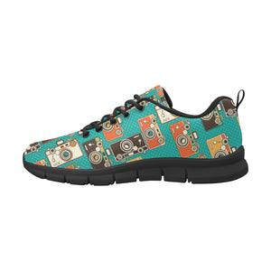 Camera Pattern Print Design 03 Women's Sneaker Shoes