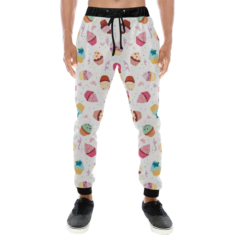 Cake cupcake design pattern Unisex Casual Sweatpants