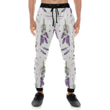 lavender flower design pattern Unisex Casual Sweatpants