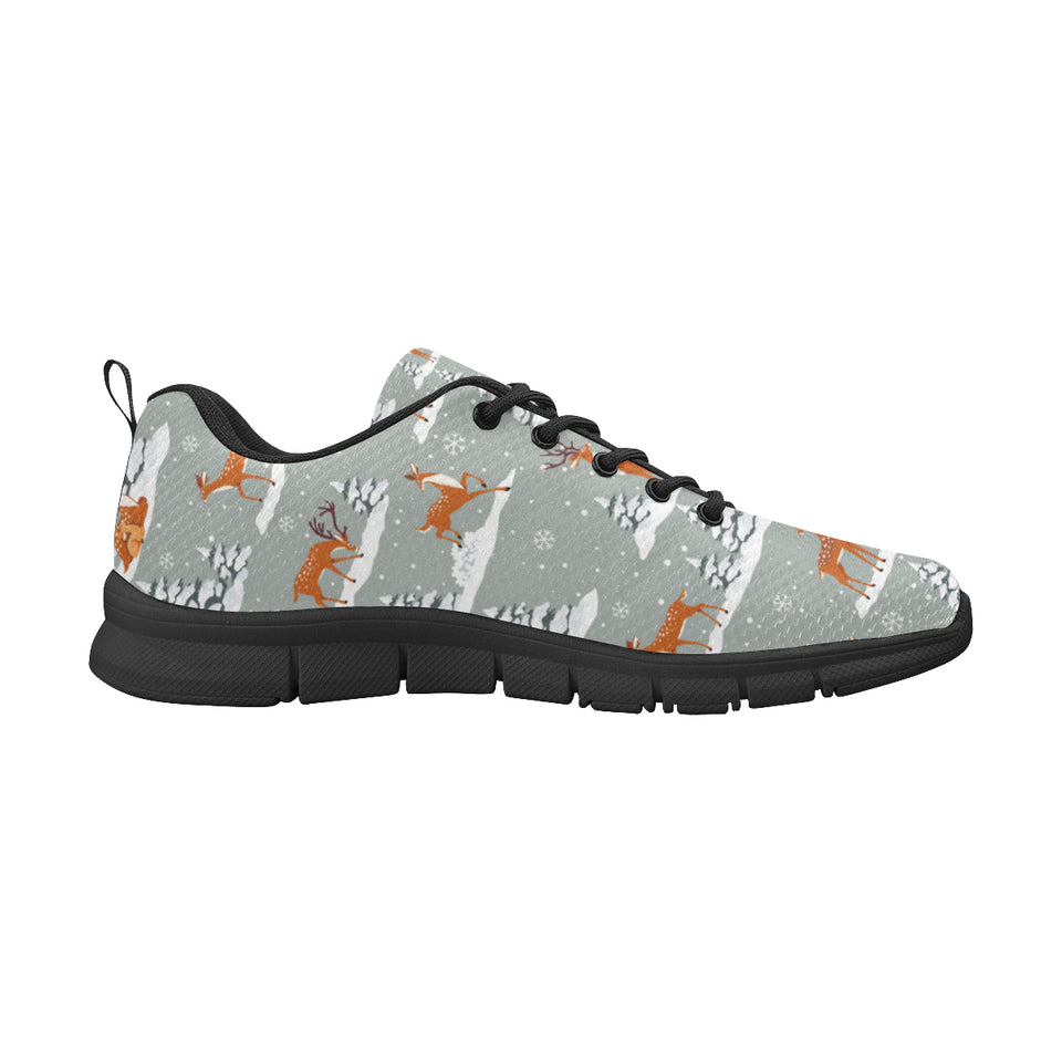 Beautiful deers Winter Christmas Women's Sneaker Shoes