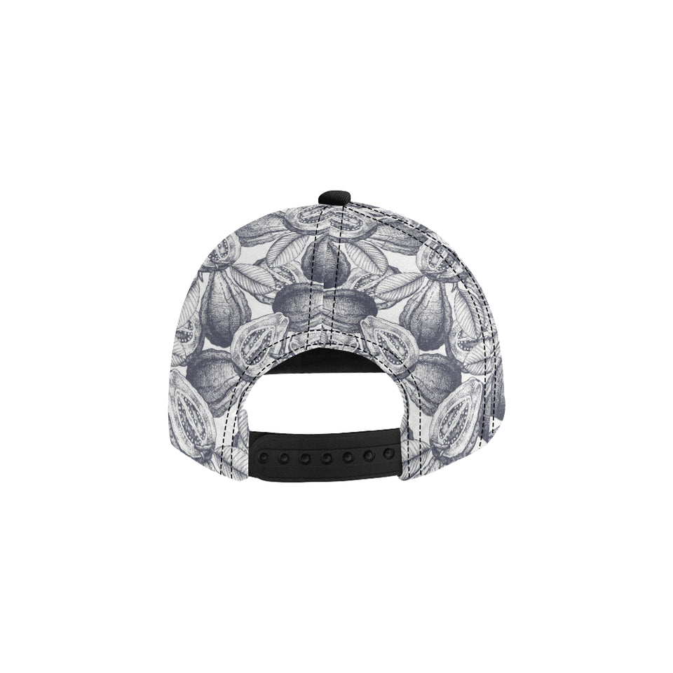 Guava tropical hand drawn pattern All Over Print Snapback Cap