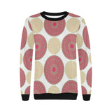 Circle indian pattern Women's Crew Neck Sweatshirt