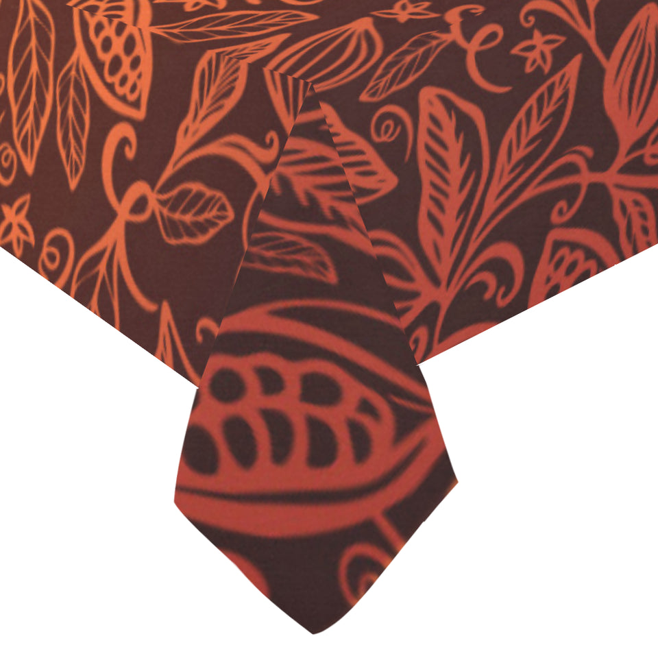 cacao beans tribal polynesian pattern Tablecloth