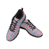 Blue Red Eiffel Tower Pattern Print Design 02 Women's Sneaker Shoes