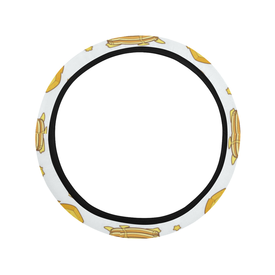 Pancake Pattern Print Design 03 Car Steering Wheel Cover