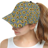 sunflowers ribbon background All Over Print Snapback Cap