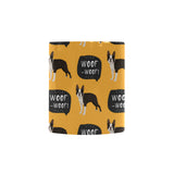 Boston terrier design pattern Morphing Mug Heat Changing Mug
