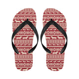 Dachshund Nordic pattern Unisex Flip Flops