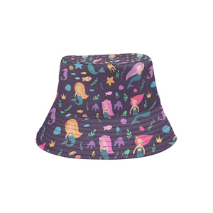 beautiful mermaid Fish jellyfish algae other marin Unisex Bucket Hat