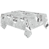 Cute raccoons leaves dot Tablecloth