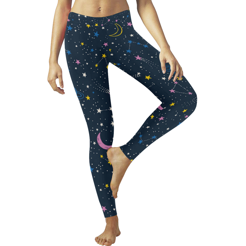 space pattern with planets, comets, constellations Women's Legging Fulfilled In US